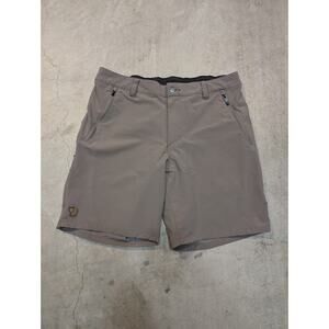 Fjallraven Abisko Trail Stretch Shorts Men 38 (34x8) Brown Stretch Elastic Waist